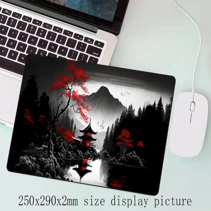 Sakura Scenery Large Anti-Slip Rubber Gaming Mouse Pad – Durable Thick Seam Edge Desk Mat for Office & Gaming