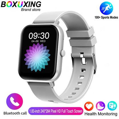 2025 New Smartwatch for Men & Women – Bluetooth Call, Fitness Tracker, Heart Rate Monitor, IP68 Waterproof, Compatible with Xiaomi, iOS & Android