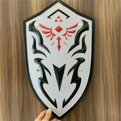1:1 Breath of the Wild Link Shield – PU Rubber Cosplay Weapon Toy & Halloween Prop
