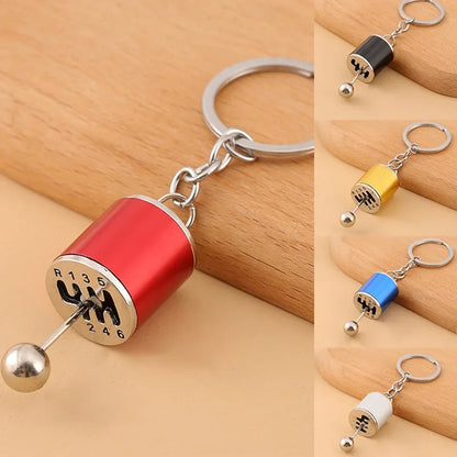 Creative Gear Head Keychain – Speed Gearbox & Turbo Hub Brake Disc Pendant for Car Keys, Shock Absorber Keyring