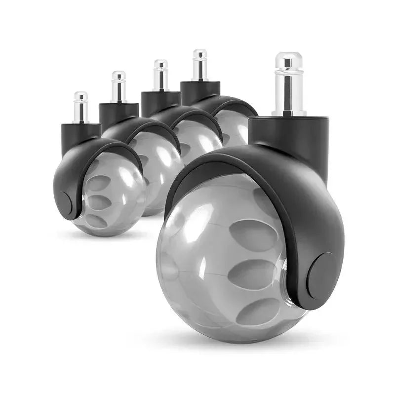 5-Pack 2" M11 Office Chair Caster Wheels — Heavy Duty, Quiet Rolling, Universal Fit for Desk Chairs