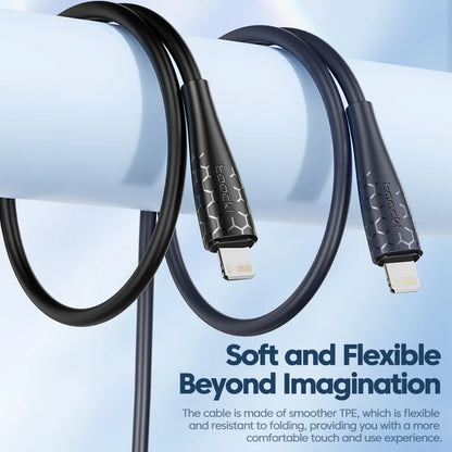 Toocki 2.4A Lightning Cable – Fast Charging USB Cord for iPhone 14/13/12/11 Pro Max, iPad, 8/7 Plus