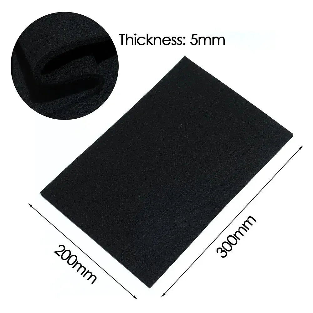 Graphite Felt Welding Protective Blanket – Black Torch Shield, Carbon Fiber High Temp Protective Sheet (300x200mm) Durable
