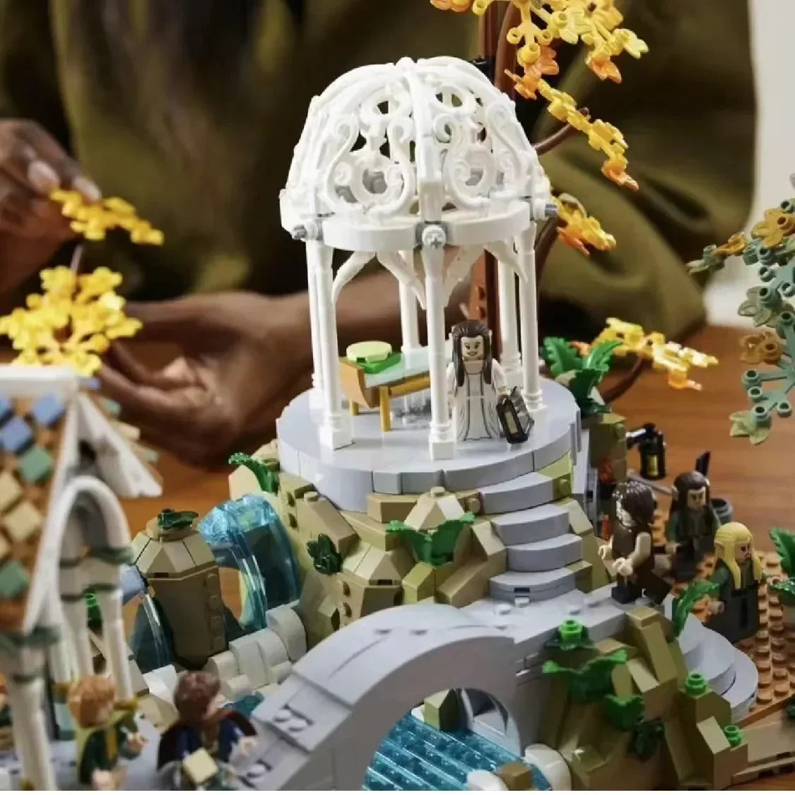 Rivendell Street View Building Blocks Set - 6167pcs Film Series Model, Compatible with 10316 Style Bricks, Ideal Gift for Kids