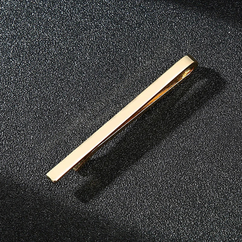 Men’s Fashion Tie Clip Pin - Metal Necktie Bar for Business, Wedding & Party Suit Accessories Gift