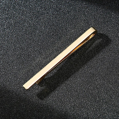Men’s Fashion Tie Clip Pin - Metal Necktie Bar for Business, Wedding & Party Suit Accessories Gift