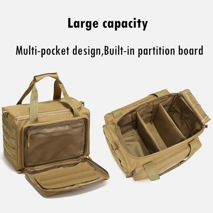 Range Bag – Outdoor Hunting & Shooting Training Molle Gun Bag, Large Capacity Handbag for Climbing, Hiking & Camping