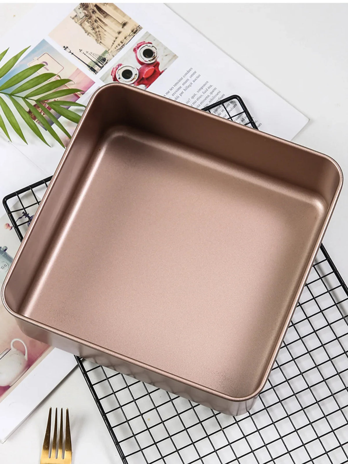 7/8/9 Inch Square Cake Mold – Sponge and Fluffy Cake Pan for Family Baking, Pastries, Cookies, and Chocolate Making