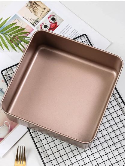 7/8/9 Inch Square Cake Mold – Sponge and Fluffy Cake Pan for Family Baking, Pastries, Cookies, and Chocolate Making