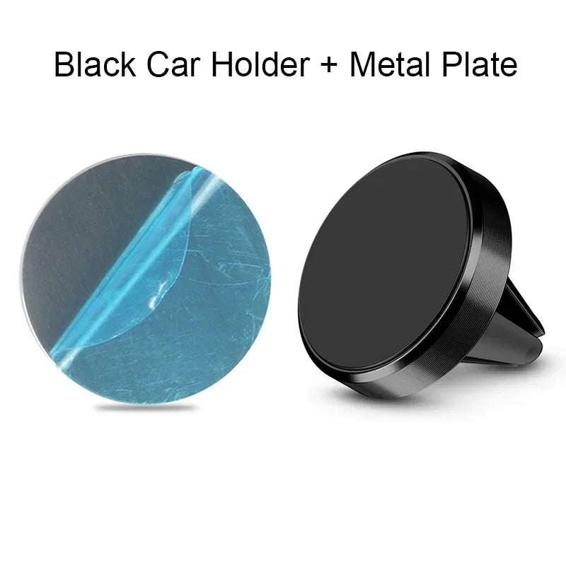 Magnetic Car Phone Holder - Air Vent Smartphone Mount Stand for iPhone, Samsung, Xiaomi & GPS Devices