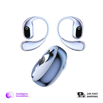 AI Translator Wireless Earbuds — Real-Time 144-Language Bluetooth Headphones for Travel