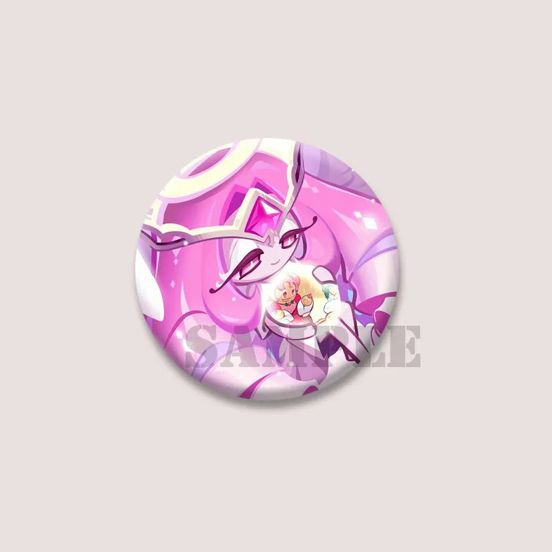 Cute Cartoon Game CRK Eternal Sugar Cookie Coin Brooch – Button Pins for Backpack, Hat, Clothes & Gifts