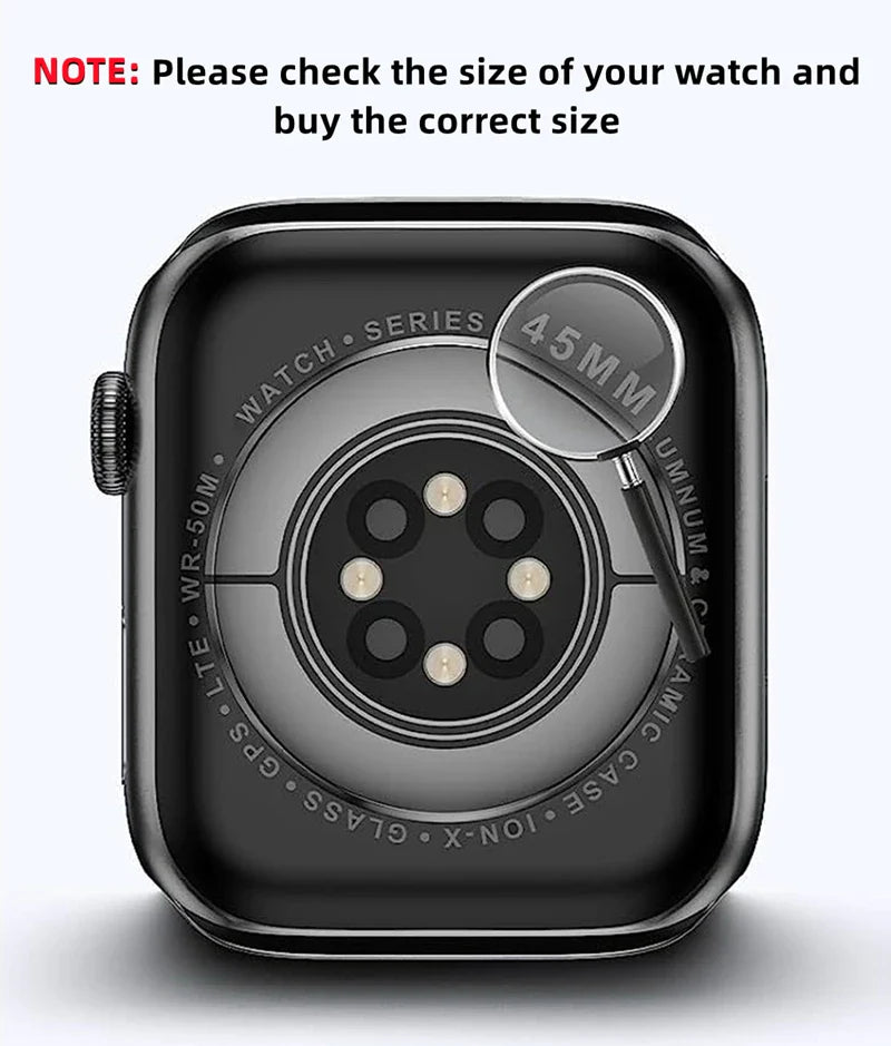 Hard PC Front & Back Screen Protector Case for Apple Watch Series 4-9 & SE/Ultra – 40mm-45mm iWatch Cover