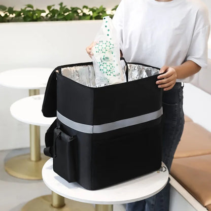 35L Extra Large Insulated Food Delivery Backpack – Thermal Cooler Bag, Fresh-Keeping Refrigerator Box for Catering & Travel