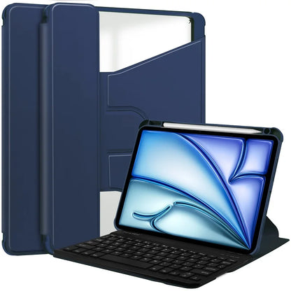 Smart Cover for Lenovo Tab M11 TB-330FU/331FC & Xiaoxin Pad 2024 11" Case with Wireless Keyboard, Pencil Holder & Stand