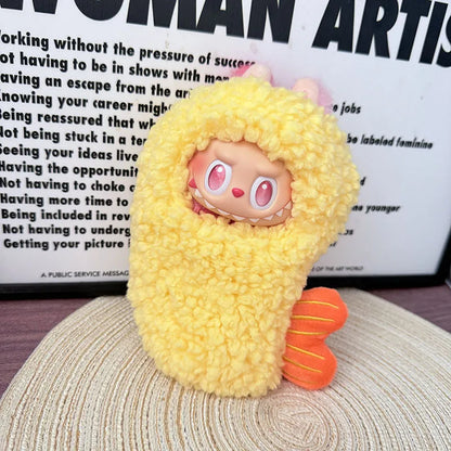 15cm/17cm LABUBU Doll Outfits – Sitting Party Plush Animal Sets for Generations 1-3, Cute Gifts for LABUBU Fans