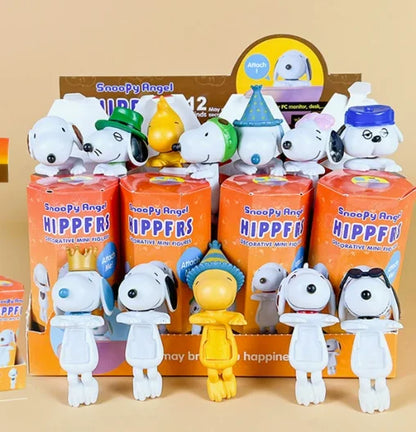 Hipper Angel Snoopy Blind Box | Kawaii Mini Anime Figure for Phone & Computer Decor