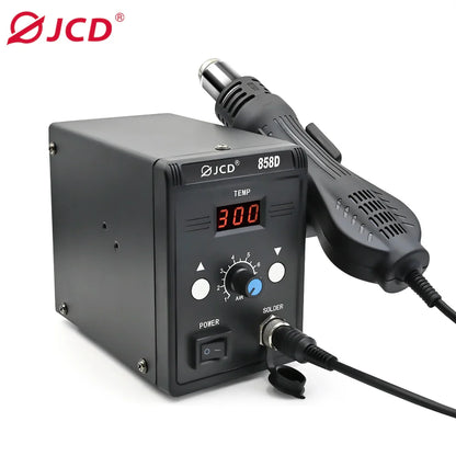 JCD Hot Air Gun 858D – 700W BGA Rework Solder Station, SMD SMT Welding Heat Gun, 220V/110V Repair Tool