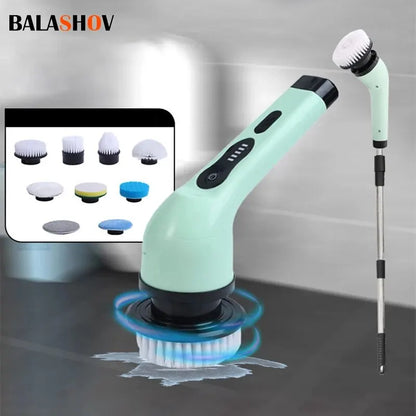 Wireless Electric Cleaning Brush – Multifunctional Rotating Brush for Bathroom, Window, Kitchen & Automotive