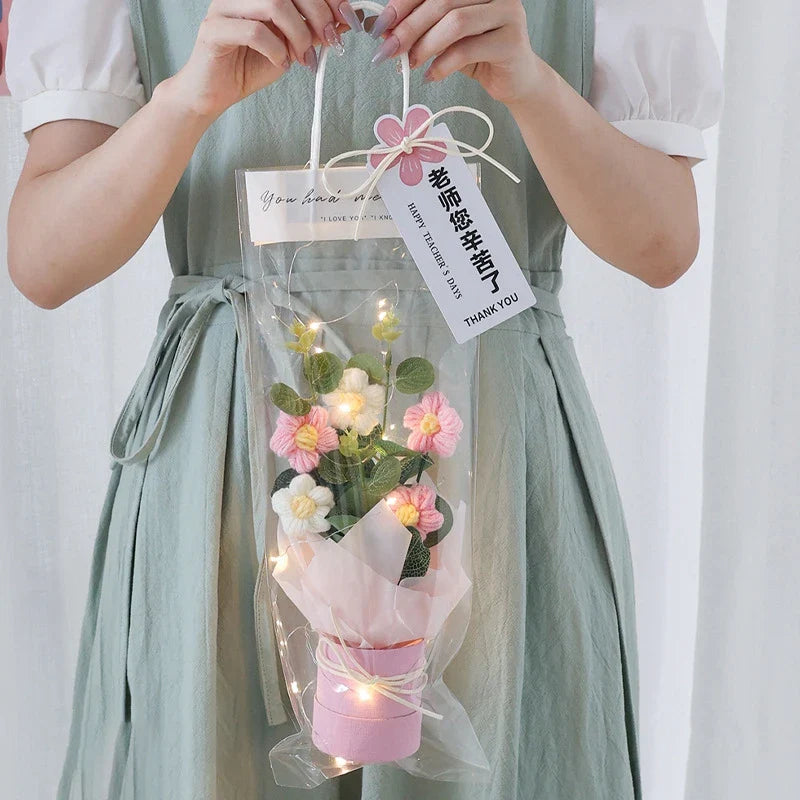Graduation Bouquet 2025 – Crochet & Knitted Artificial Flowers for Wedding, Valentine’s & Special Occasion Gifts