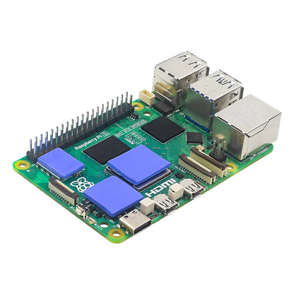 Raspberry Pi 5 Active Cooler — Aluminum Heatsink with PWM Adjustable Fan, Black/Silver/Blue Cooling Radiator for Pi 5