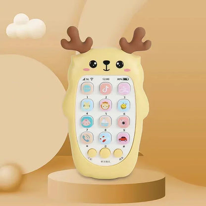 Baby Bilingual Telephone Teether Toy - Musical Voice Learning Phone for Infants