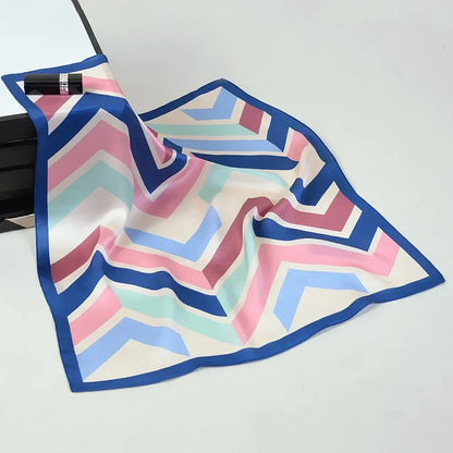 New 2024 Pashmina Scarf – 100% Mulberry Silk Small Shawl, Summer Beach Poncho, Women’s Hijab, Bandana & Kerchief 53x53cm