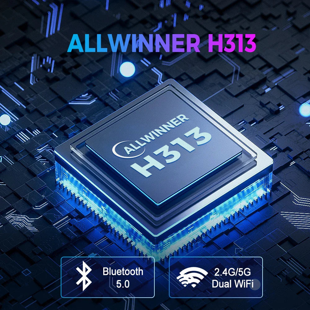 Smart ATV Box Z1 Mini – Android 10, Allwinner H313, 2GB RAM 8GB ROM, Dual 2.4G/5G WiFi, BT 5.2, 4K Media Player Set-Top Box