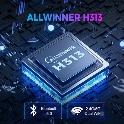 Smart ATV Box Z1 Mini – Android 10, Allwinner H313, 2GB RAM 8GB ROM, Dual 2.4G/5G WiFi, BT 5.2, 4K Media Player Set-Top Box