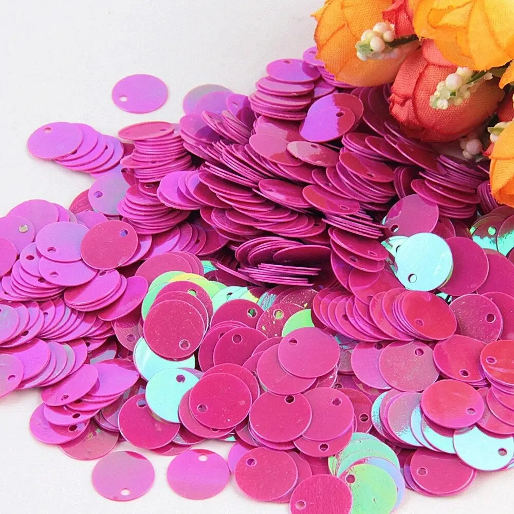 Large Round Flat Sequin Paillettes 10–30mm Loose Glitter Sequins for DIY Crafts, Kids Dance & Decoration 10g Pack