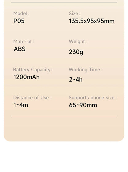 AI Smart 360° Gimbal with Auto Face Tracking – All-in-One Phone Holder & Video Stabilizer Tripod