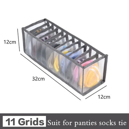 Underwear & Clothing Organizer Storage Box – Sports Bra, Socks & Panties Drawer Divider for Wardrobe & Cabinet Organization