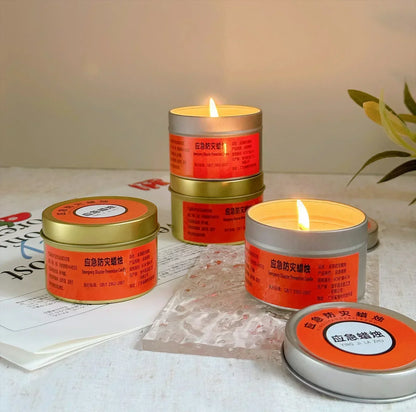 Emergency Disaster Prevention Lighting – Waterproof, Windproof, Odorless Candle Lights for Household & Outdoor Power Outages