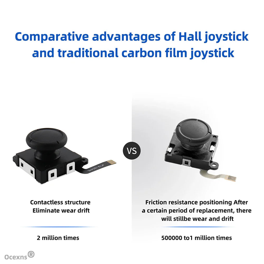 Hall Effect Joystick Replacement for Switch/OLED/Lite Joy-Con – No Drift Analog Thumb Stick Repair Part