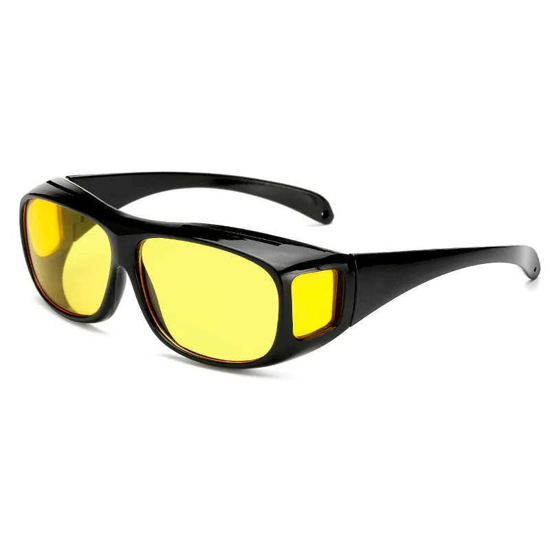 Night Driving Vision Glasses – Polarized Anti-Glare Yellow Lens Sunglasses | Fashion Multifunction Night Vision Eyewear for Safe Driving