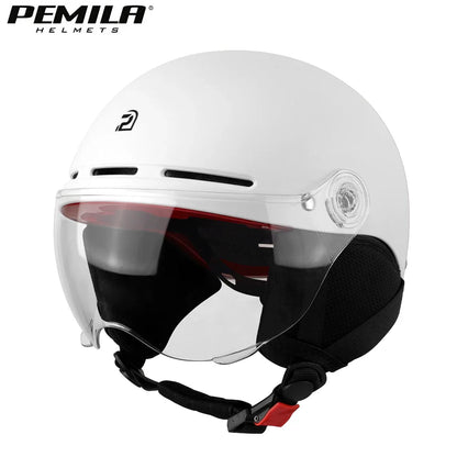PEMILA Full Edge Wrap Cycling Helmet – MTB & Road Bike Helmet with Goggles, Ear Protection, for E-Bike & Bicycle
