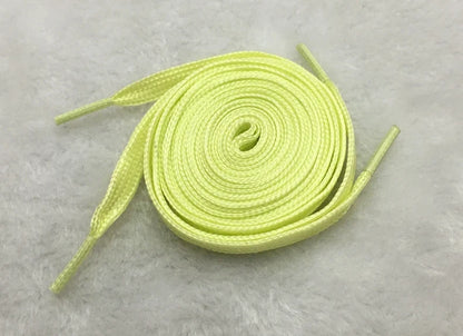 Luminous Flat Shoelaces - Glow in the Dark Fluorescent Sneaker & Canvas Shoe Laces, 80/100/120/140cm