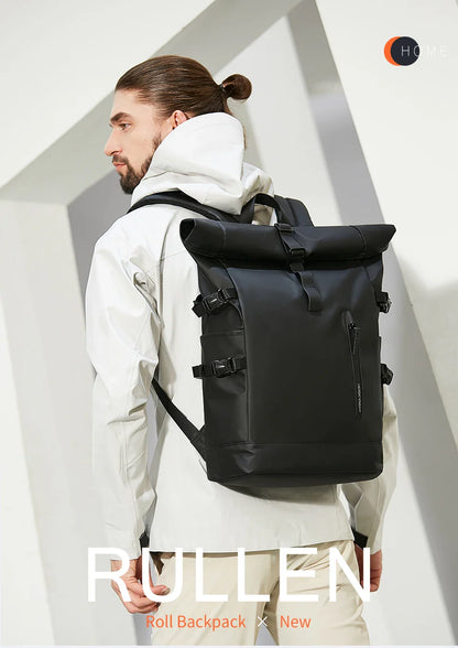 HK Expandable Travel Backpack for Men – Large Capacity Waterproof 15.6” Laptop Bag, Hiking Rucksack & Cycling Daypack with USB Port