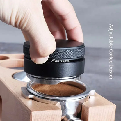 Coffee Distributor Espresso Leveler — Adjustable Palm Tamper with 3 Angled Slopes for 51/53/58mm Portafilters