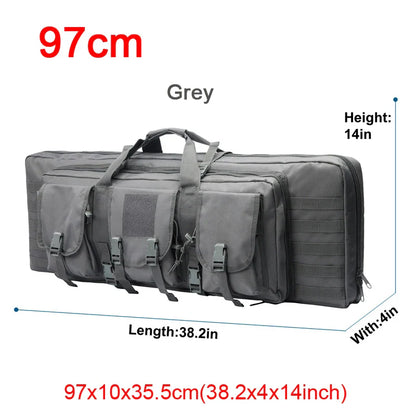 LQARMY Tactical Double Rifle Case – Molle Backpack Gun Holster for Hunting, Sniper & Airsoft (32/38/42/48 inch)
