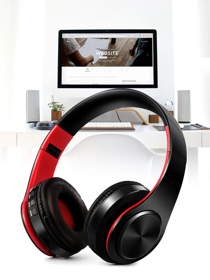 CATASSU Over-Ear Bluetooth Headphones – Wireless Stereo Headset with Mic & Soft Leather Earmuffs for PC, TV, Cell Phones