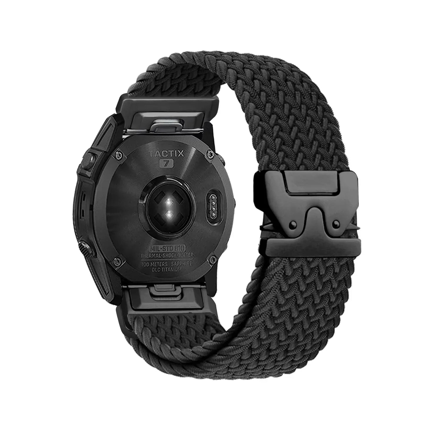 Nylon Quick Fit Watch Strap - 20mm 22mm 26mm Replacement Band for Garmin Fenix, Tactix & Instinct Series