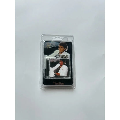Michael Jackson Mini CD Album Keychain - NFC Acrylic Charm with High-Definition Design & Gift Packaging