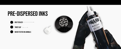 8oz Black Tattoo Ink – Original BLK Dynamic Triple Black Professional Pigment for Body Art.  240ML