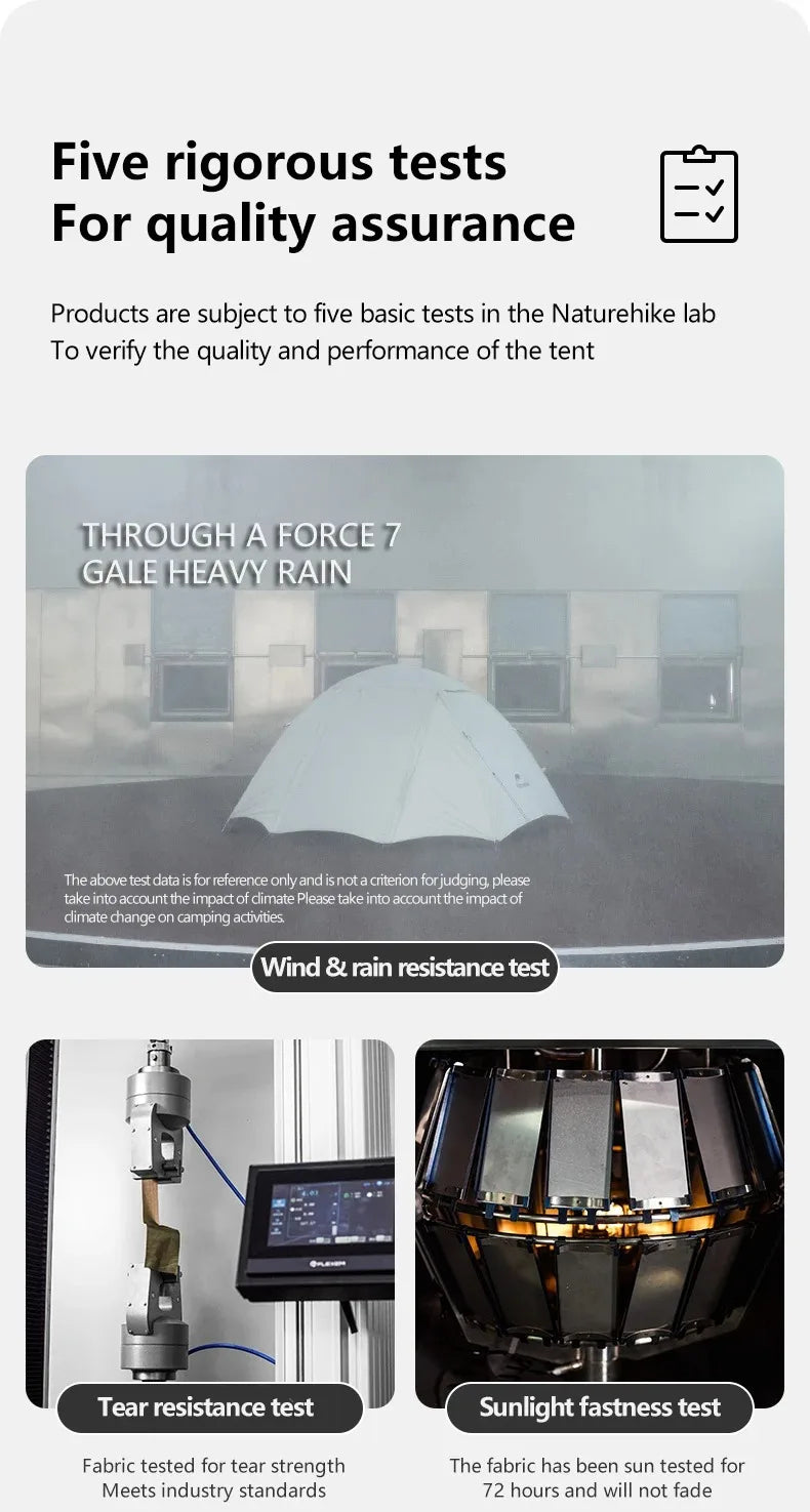 Naturehike 2-3 Person Camping Tent – Waterproof, UPF50+ Ultralight Outdoor Shelter for Hiking, Trekking & Sun Protection