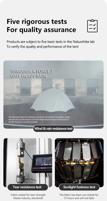 Naturehike 2-3 Person Camping Tent – Waterproof, UPF50+ Ultralight Outdoor Shelter for Hiking, Trekking & Sun Protection