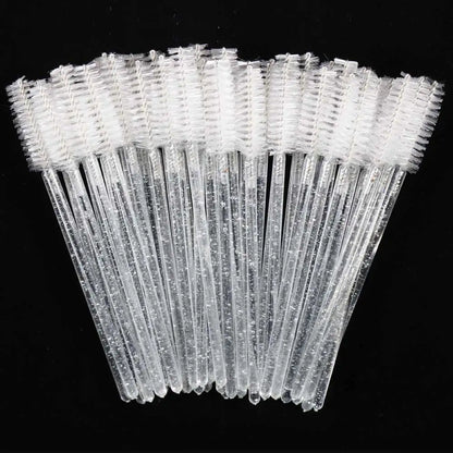 Eyelash Extension Disposable Eyebrow Brush Set - Mascara Wand Applicator Spoolers for Eye Lashes, Cosmetic Makeup Tools