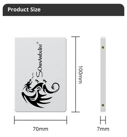 SomnAmbulist 2.5" SSD SATA3 | 64GB–512GB Internal Solid State Drive for Laptop & Desktop