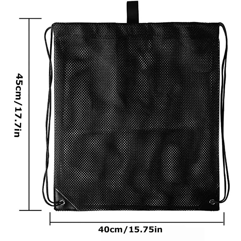 Durable Nylon Mesh Drawstring Bag – Multi-Purpose Outdoor Travel Storage Pouch for Camping Gear