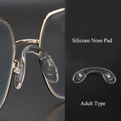 10pcs U-Shape Silicone Eyeglass Nose Pads - Soft, Anti-Slip Insert for Glasses Nose Support